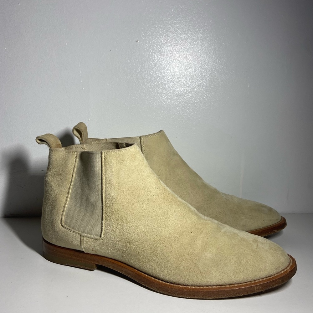 Jenni Kayne Cream Ankle Boots